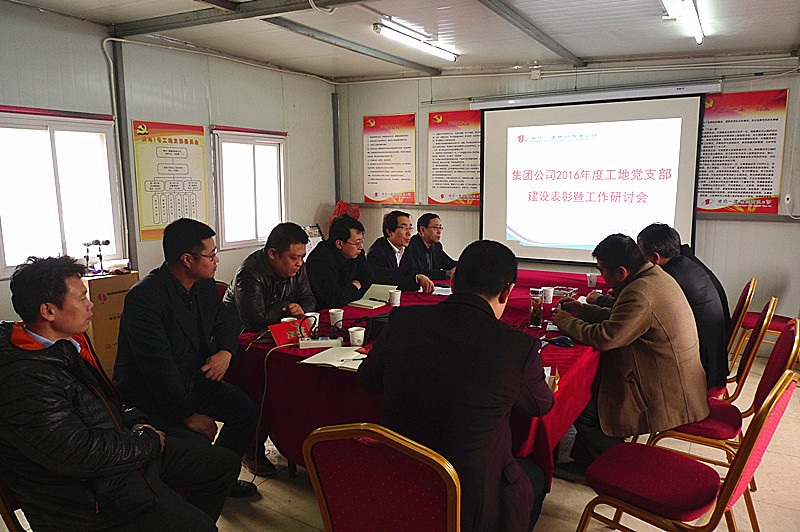 工地党支部建设表彰会